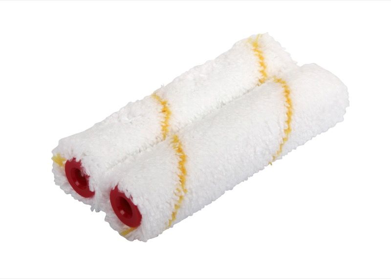 PRODEC RAD ROLLER 4" MICROFIBRE REFILL - WHITE/YELLOW 